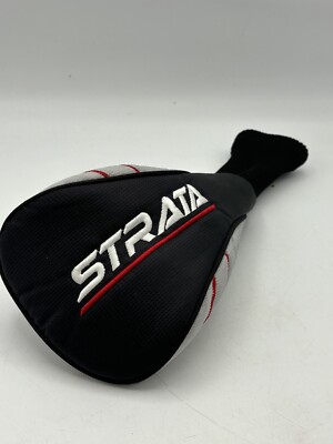 Strata Driver Head Cover Replacement Golf Club Headcover Black Gray Red