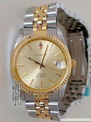 Sandoz Strip Hour Marker Dial Two Tone Automatic Men's Watch Sandoz Strip Hour Marker Dial Two Tone Automatic Men's Watch