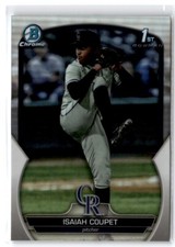 2023 Bowman Draft Chrome Refractor 1st Bowman Isaiah Coupet Colorado Rockies