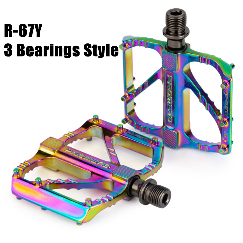 US Flat Aluminum MTB Road Bike Pedals Quick Release Bicycle Pedals 3 Bearings