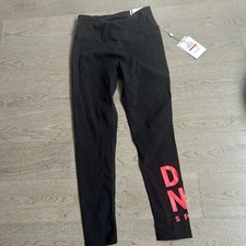 NWT DKNY Sport Women's High-Waist Legging Pants, Black, Size XS MSRP 48