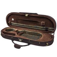 Sky Violin Halfmoon Case 4/4 Full Size Lightweight w Hygrometer Multiple Color