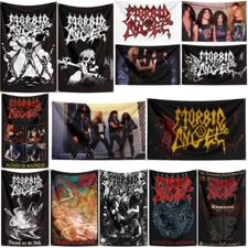 Morbid Angel Death Metal Band Flag Banner Wall Tapestry Poster + Brass Grommets