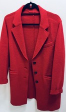 Basler Size 14 Red Virgin Wool Coat