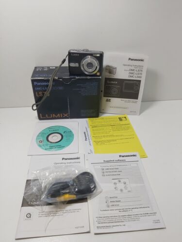 Panasonic Lumix DCM-LS75 With Box Manuals And Software Disc Tested  - Afbeelding 1 van 9