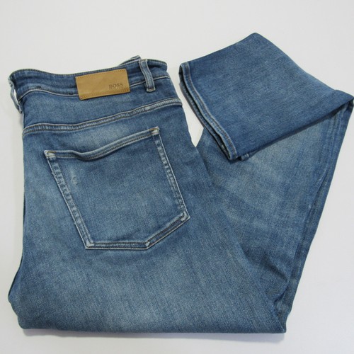 Hugo Boss Candiani Herren Regular Fit Skinny Leg Stretch Blau W36/L32 SKU Y05641