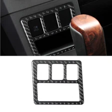 For Toyota Tundra 2007-2013 Carbon Fiber Central Storage Box Cover Trim Type B