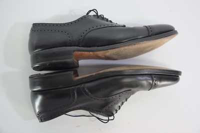 Allen Edmonds Sanford Cap Toe Wingtip Black Leather Oxford  display picture 1