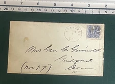 US Stamp 114 on Cover Pictorial