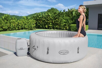 Luxury Lay-Z-Spa Paris Inflatable HotTub Colourful LED Light UK