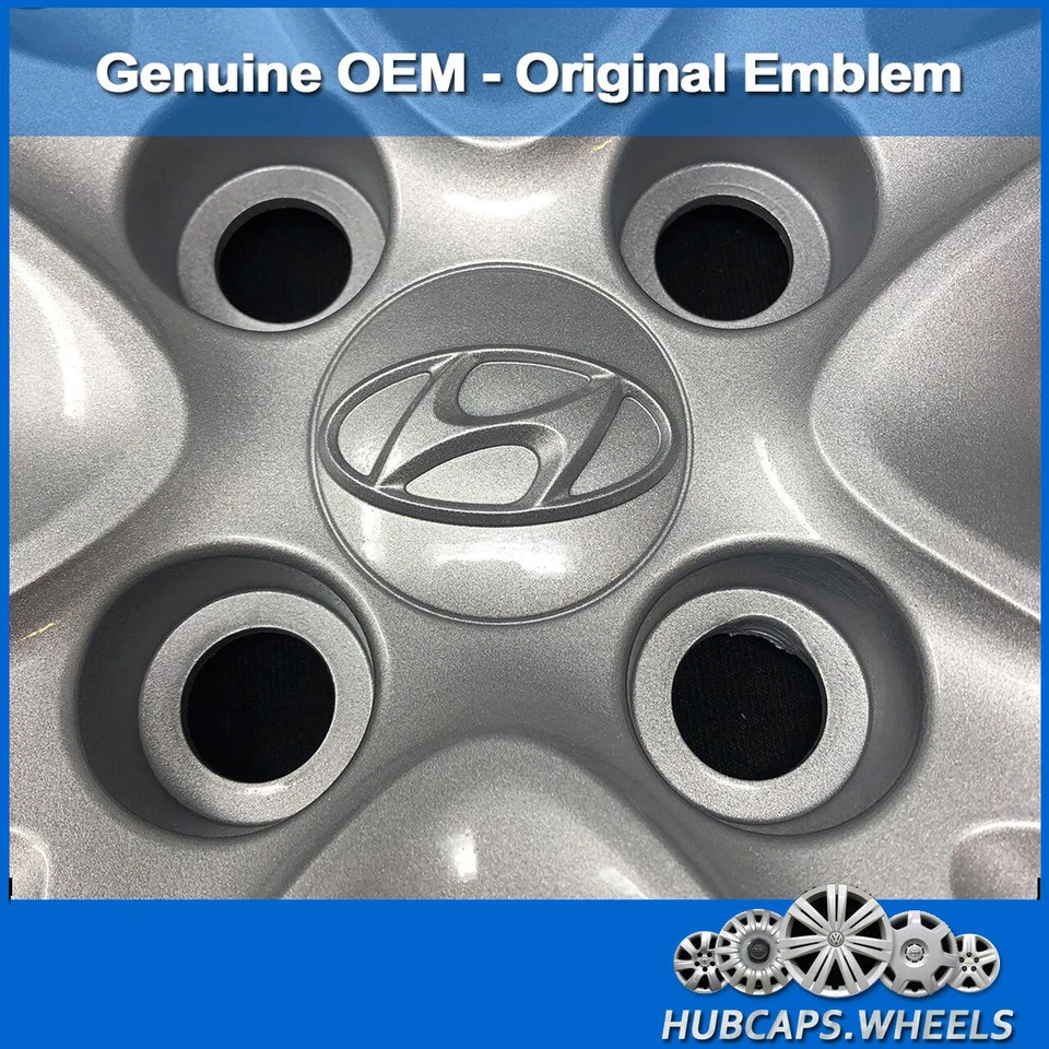 Tapacubos para Hyundai Accent 2012-2014 genuino de fábrica OEM 14 pulgadas cubierta de rueda 55569 Foto 4 de 4