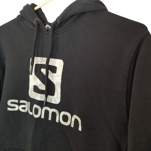 Salomon Hoodie Pullover Hoodie Men S Black Outlife Pullover Sweatshirt Spell Out - 第 6/10 張圖片