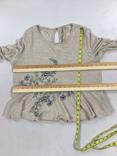 Lauren Conrad Women's Embellished Long Sleeve Stretch Top Size: M Bust: 38” - Picture 6 of 7