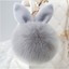 thumbnail 63 - 2020 New Cute Pineapple Fur Ball Keychain Bag Car Pendant Keyring Birthday Gifts