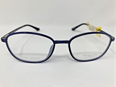Priority Eyeglasses Frames Ivy League #2 C2 Blue 51-17-145 Full Rim UG58