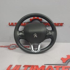 PEUGEOT 208 STEERING WHEEL LEATHER, A9, ALLURE SPORT, 10/12-05/15 12 13 14 15