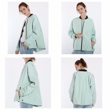 Dkny Sport Women Lightweight Jacket Mint Green Size Xl New Rrp £95