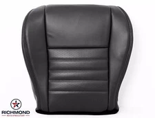 99-04 Mustang GT -Driver Bottom Replacement Perforated Leather Seat Cover Black