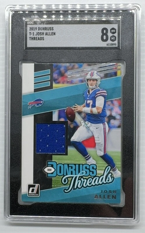 Josh Allen Panini Donruss Threads Relic #T1 Red