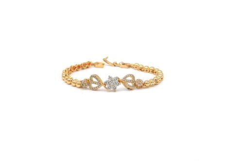 Yori Set 3 Braccialetti Con Perline: Rosa E Oro Champagne, Taglia Unica - 2