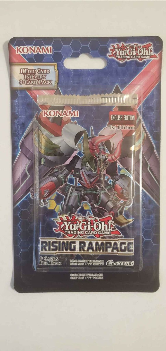 yugioh rising rampage booster box 1x New Sealed Yugioh Rising Rampage Blister Packs Booster Cards English 1st  Ed