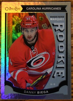 2015-16 O-Pee-Chee Rainbow #535 Danny Biega RC Rookie Carolina Hurricanes