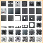 GIRA System 55 E2 Anthrazit USB Steckdose Rahmen Schalter Wippe Einsatz Taster