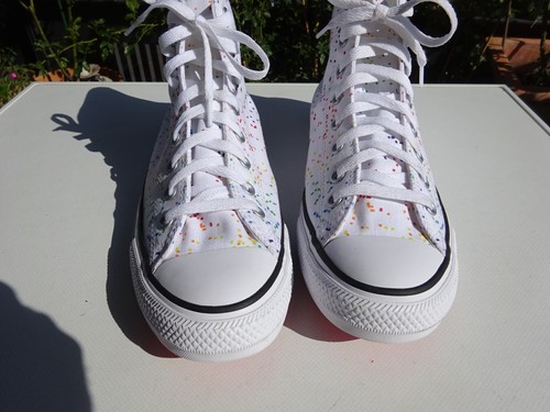 CONVERSE 165808C Pride High Top Damen Turnschuhe Textil Weiß Gr.43(UK9,5) Neuw - Bild 7 von 20