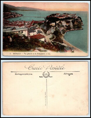 MONACO Postcard - General View de la Principaute BP