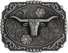 Western Style Belt Buckle 1.5 Inch Cowboy Cowgirl Buckles for Men  Women Replac