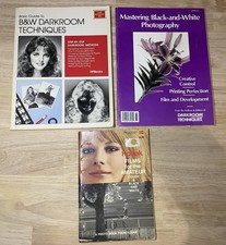 Lot 3 VTG Photography Books Kodak Films B W Darkroom Techniques Mastering BW