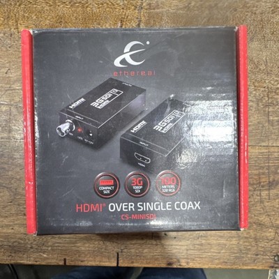 Ethereal HDMI Over Single Coax Extender CS-MINISDI 3G 1080P SDI 100m Compact
