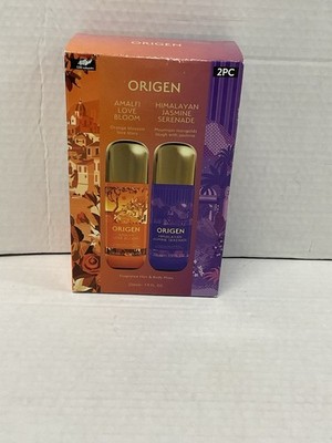 NEW - Origen 2pc Fragrance Body Mist Amalfi Love & Himalayan Jasmine Perfume