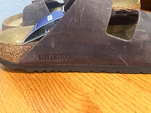 New Birkenstock Arizona BS Habana Unisex Ladies 11 Mens 9 Sandals Slide Softbed - Picture 4 of 7