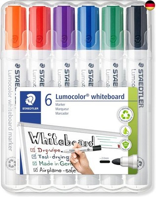 STAEDTLER Whiteboard Marker Lumocolor, trocken und rückstandsfrei abwischbar 