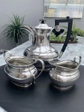 Antique coffee set silver plate Mappin and Webb Art Deco
