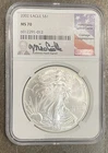 2002 Silver Eagle NGC MS70