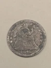 1841 Seated Liberty Half Dime Silver Coin