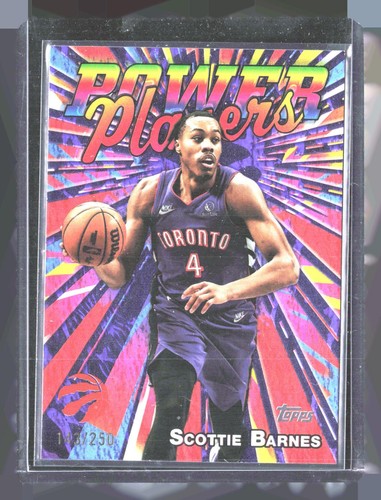 2025-26 Topps #PP-9 Scottie Barnes Power Players Purple Holo Foil #/250