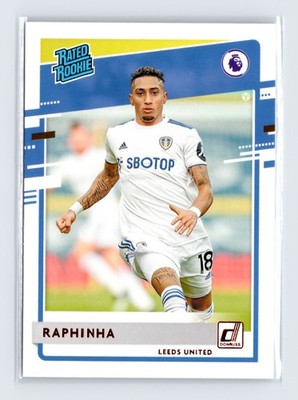 2020-21 Panini Chronicles Donruss Soccer Raphinha #5 Rated Rookie Leeds United