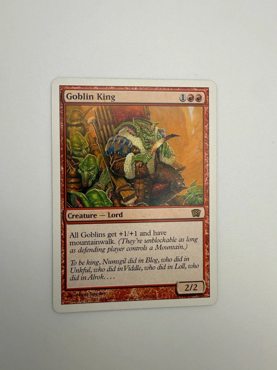 Goblin King Magic: The Gathering Individual Trading Card Games for