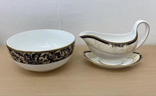 Wedgwood Cornucopia Sauce Boat and Salad Bowl Set Elegant Tableware
