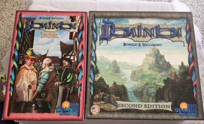 2 Dominion Board Games Card Game Second Edition Guilds Expansion Set Complete 