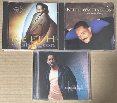 Keith Washington 3 CD Lot: You Make It Easy, Make Time For Love & KW