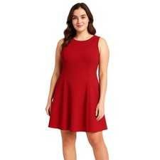 Ronni Nicole Coral Dress Women's Size 8 Sleeveless Career Structured