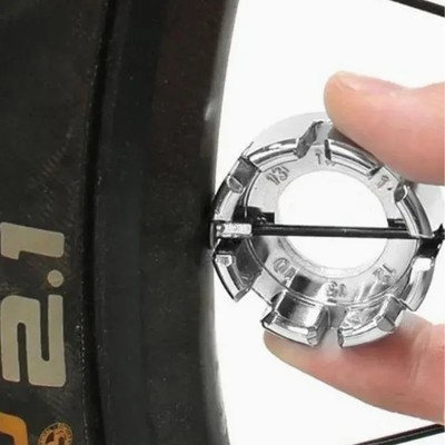 8-Way Bicycle Spoke Wrench Spoke Nipple Key for Wheel Maintenance