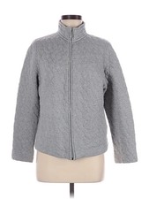Lizwear by Liz Claiborne Women Gray Jacket M