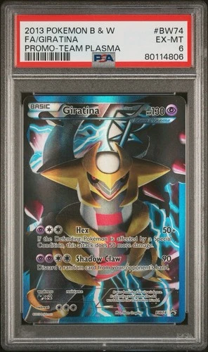 Pokemon 2013 Black & White Promo Team Plasma Giratina #BW74 PSA 6