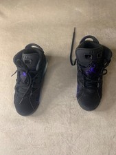 Air Jordan 6 Retro aqua, black, size 13C, unisex kids, very good condition.