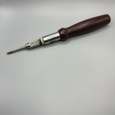 Vintage Stanley Yankee 35A Ratcheting Spiral Screwdriver USA Red Handle